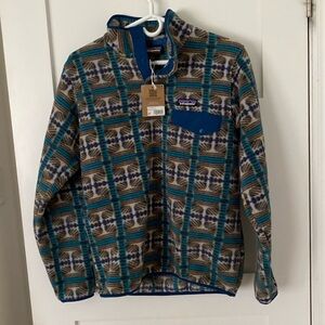 NWT Patagonia fleece snow beam pale periwinkle colour size small
